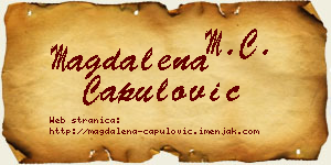 Magdalena Capulović vizit kartica